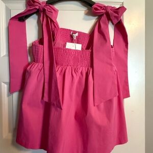 Endless Rose Vibrant Pink Smocked Top